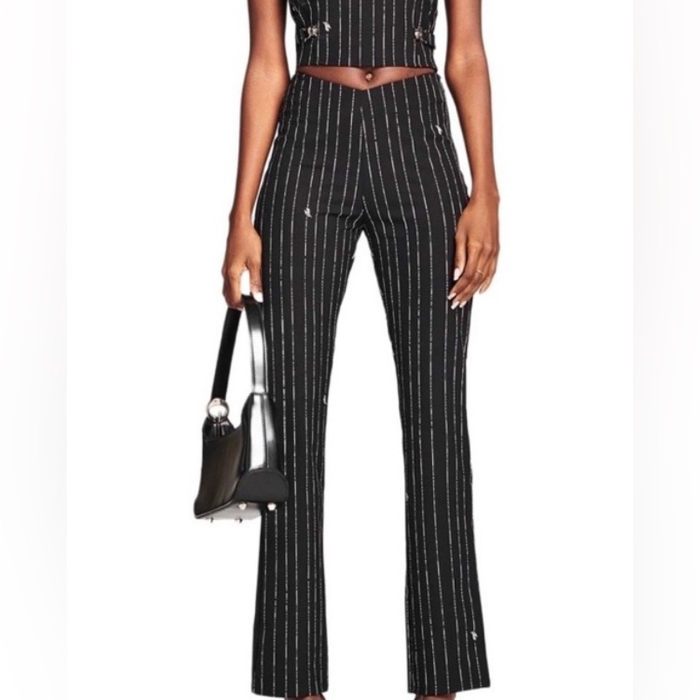 I.AM.GIA Black Pinstripe Dominique Pants